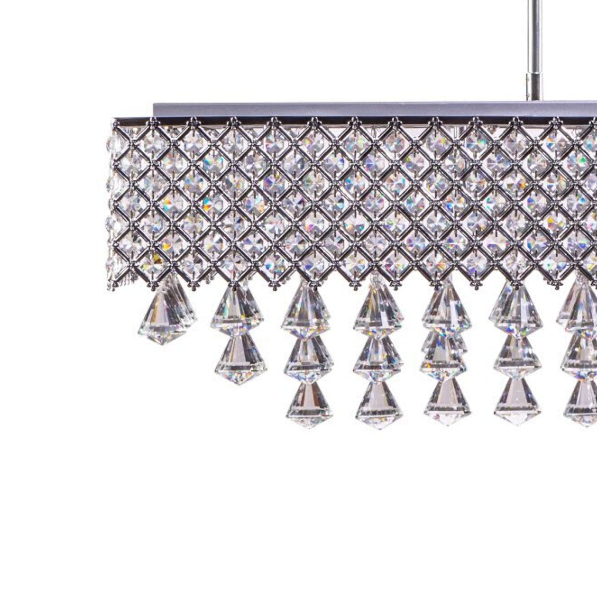 Finesse Decor Cinderella 13" Chrome Finish 12-Light LED Chandelier