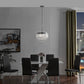 Finesse Decor Cinderella Crystal 15" Chrome Finish 9-Light LED Round Chandelier