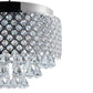 Finesse Decor Cinderella Crystal 15" Chrome Finish 9-Light LED Round Chandelier