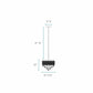 Finesse Decor Cinderella Crystal 15" Chrome Finish 9-Light LED Round Chandelier