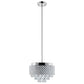 Finesse Decor Cinderella Crystal 15" Chrome Finish 9-Light LED Round Chandelier