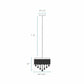 Finesse Decor Cinderella Crystal 24" Chrome Finish 12-Light LED Round Chandelier