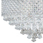 Finesse Decor Cinderella Crystal 39" Chrome Finish 12-Light LED Round Chandelier