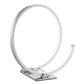 Finesse Decor Circular Design 7" W x 13" H Chrome Finish 1-Light LED Strip Table Lamp