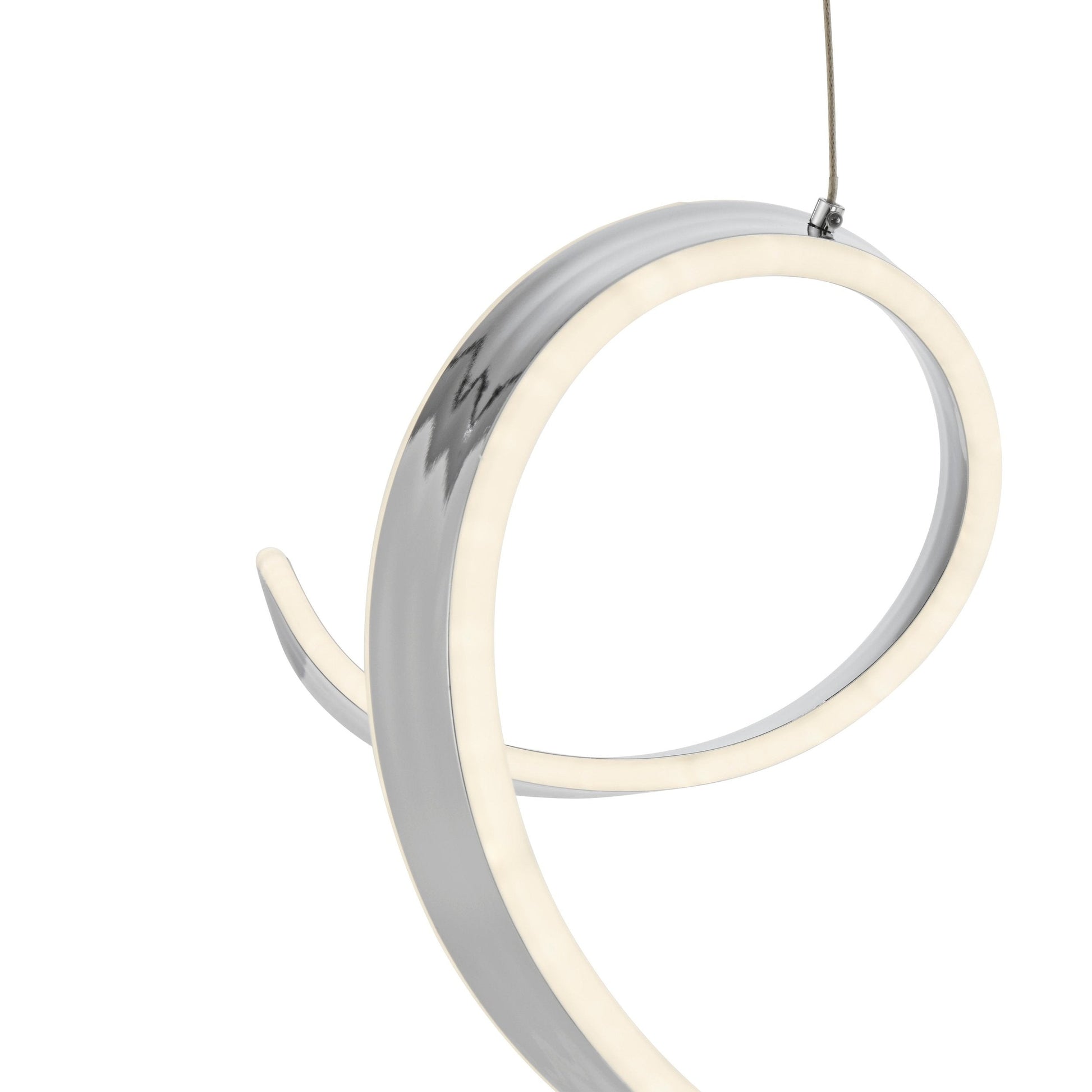 Finesse Decor Copenhagen 10" Chrome Finish 1-Light LED Chandelier