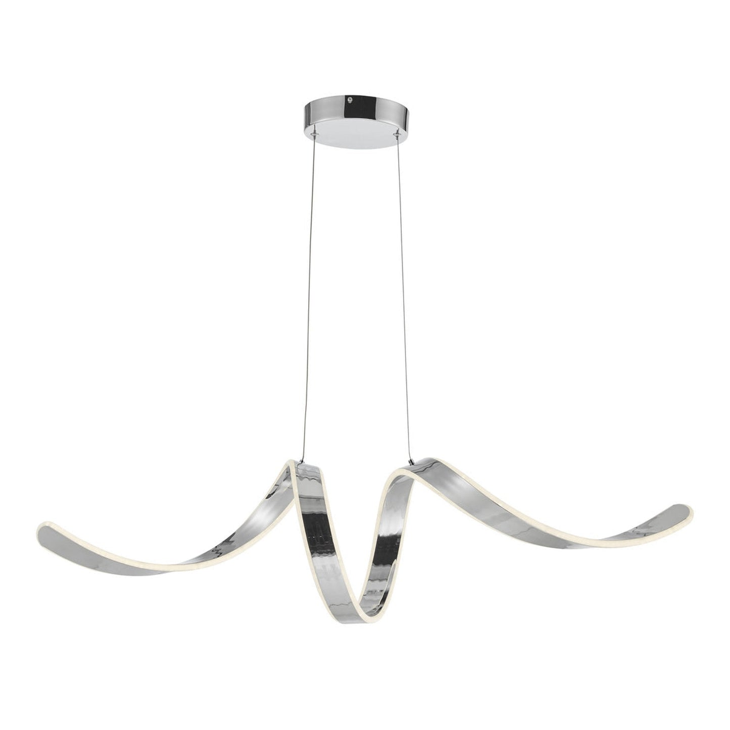 Finesse Decor Copenhagen 10" Chrome Finish 1-Light LED Chandelier