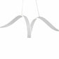 Finesse Decor Copenhagen 10" White Finish 1-Light LED Chandelier