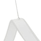 Finesse Decor Copenhagen 10" White Finish 1-Light LED Chandelier