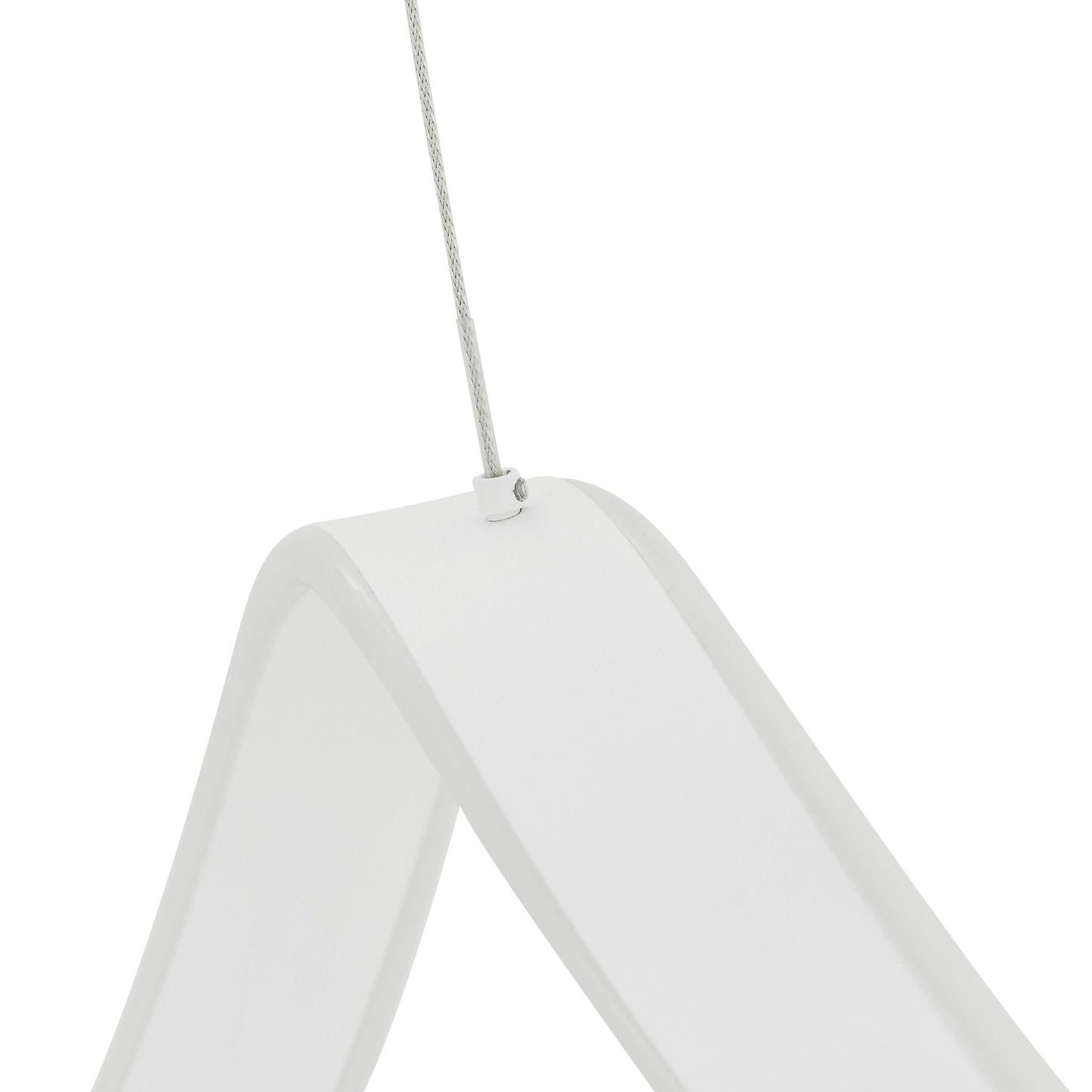 Finesse Decor Copenhagen 10" White Finish 1-Light LED Chandelier
