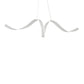 Finesse Decor Copenhagen 10" White Finish 1-Light LED Chandelier