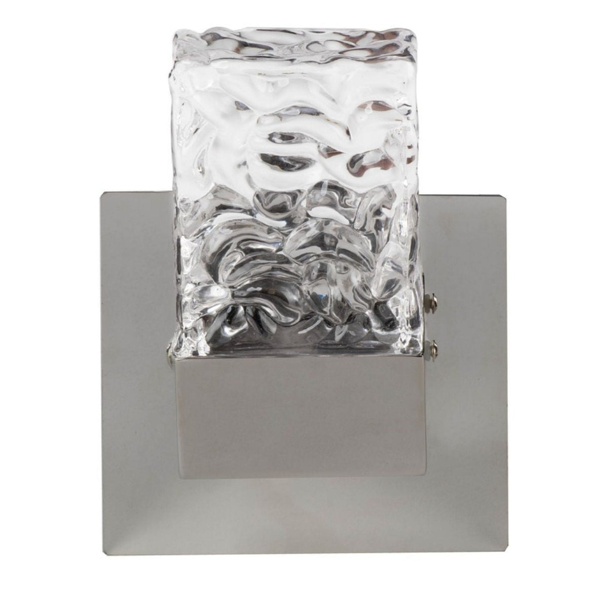 Finesse Decor Crystal 9" Chrome Finish 1-Light Wall Lamp