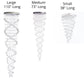 Finesse Decor Crystal Double Helix 32" Chrome Finish 12-Light LED Chandelier
