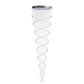 Finesse Decor Crystal Double Helix 32" Chrome Finish 12-Light LED Chandelier