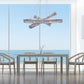 Finesse Decor Crystal Elegance 28" W x 23" H Chrome Aluminum Crystal 3-Light Oval Ring LED Chandelier