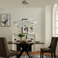 Finesse Decor Crystal Elegance 41" Chrome Finish 3-Light LED Chandelier