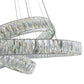 Finesse Decor Crystal Elegance 41" Chrome Finish 3-Light LED Chandelier