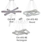 Finesse Decor Crystal Elegance 41" Chrome Finish 3-Light LED Chandelier