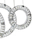 Finesse Decor Crystal Progression 8" Chrome Finish 5-Light Hoop LED Chandelier