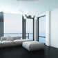Finesse Decor Crystal Sphere 12" Chrome Finish 14-Light LED Chandelier