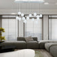 Finesse Decor Crystal Sphere 12" Chrome Finish 14-Light LED Chandelier