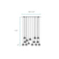 Finesse Decor Crystal Sphere 12" Chrome Finish 14-Light LED Chandelier