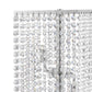 Finesse Decor Crystal Strand 7" W x 17" H Chrome Finish 2-Light LED Table Lamp