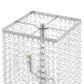 Finesse Decor Crystal Strand 7" W x 17" H Chrome Finish 2-Light LED Table Lamp
