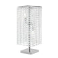 Finesse Decor Crystal Strand 7" W x 17" H Chrome Finish 2-Light LED Table Lamp