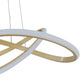 Finesse Decor Edinburgh 23" Gold Finish LED Chandelier