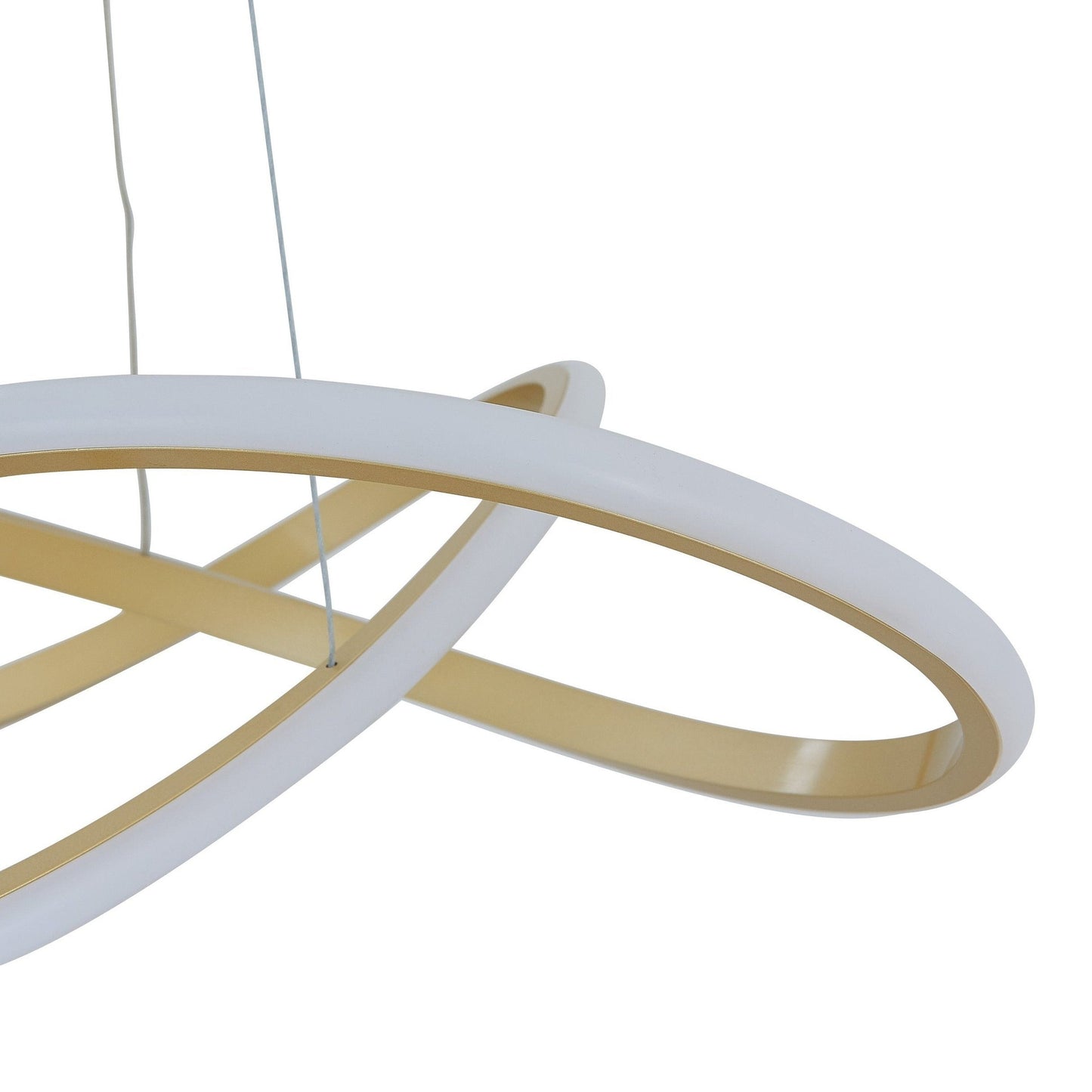 Finesse Decor Edinburgh 23" Gold Finish LED Chandelier