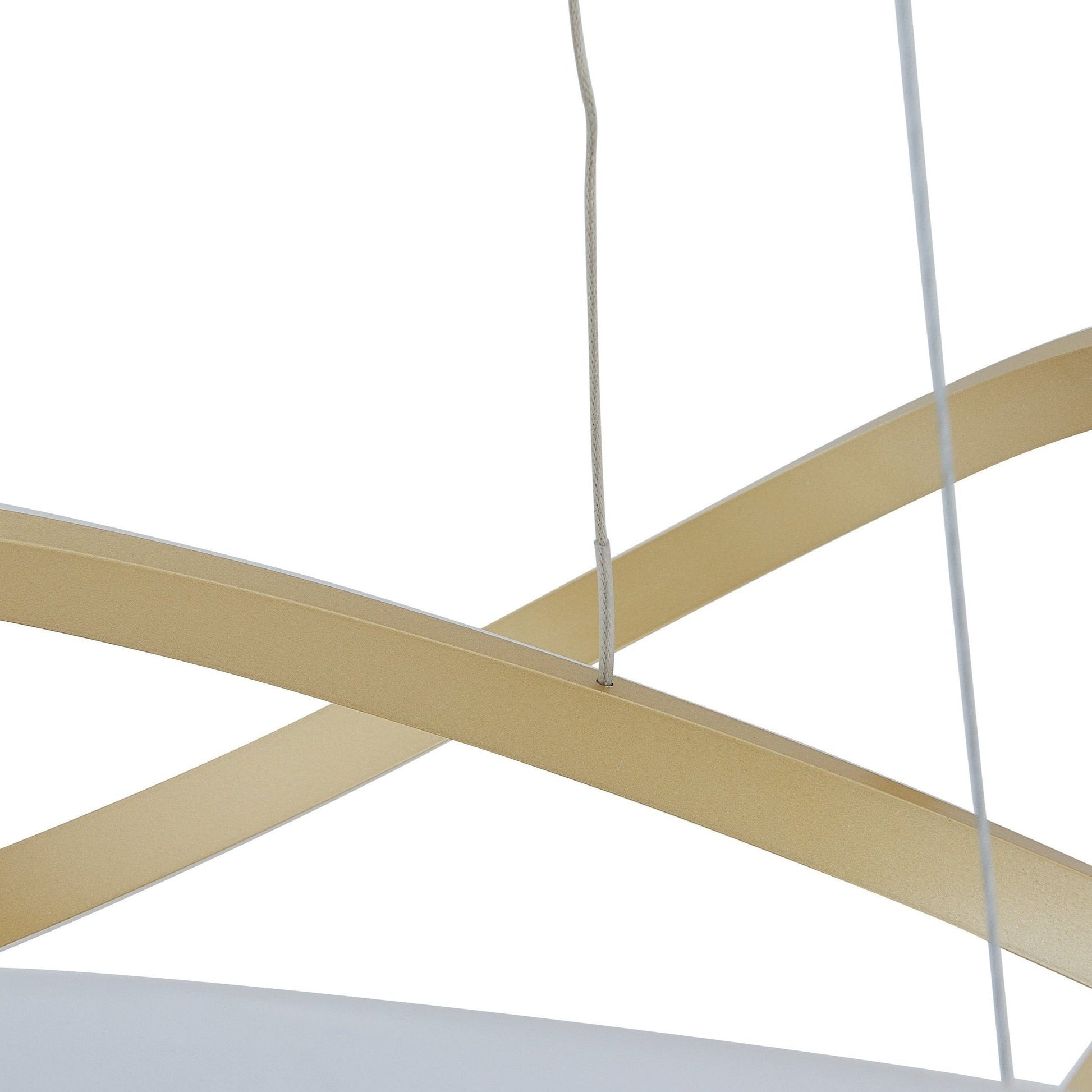 Finesse Decor Edinburgh 23" Gold Finish LED Chandelier