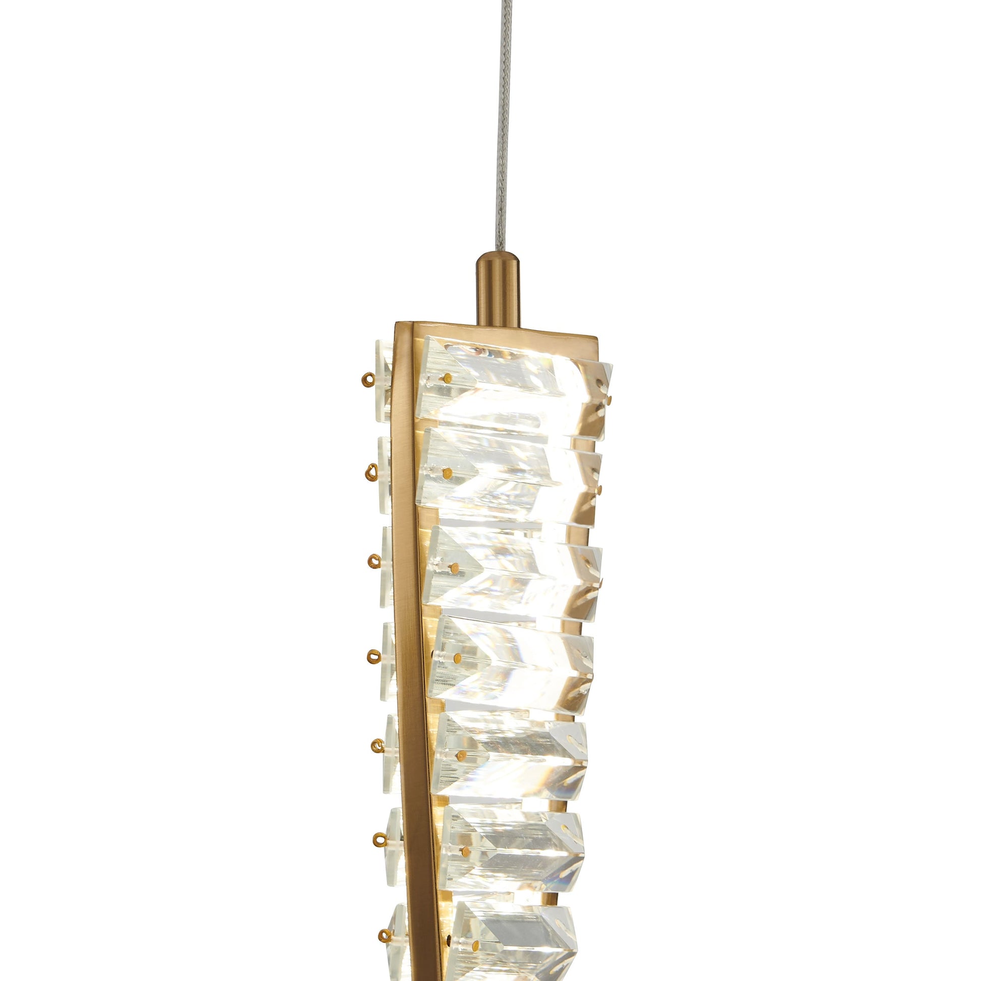 Finesse Decor Efell Gold Finish 1-Light Chandelier