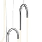 Finesse Decor Five Clips 14" Chrome Finish 5-Light LED Chandelier