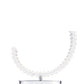 Finesse Decor Grace 6" W x 27" H Chrome and Crystal Finish 1-Light LED Strip Table Lamp