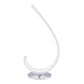 Finesse Decor Grace 6" W x 27" H Chrome and Crystal Finish 1-Light LED Strip Table Lamp