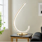 Finesse Decor Grace 6" W x 27" H Gold and Crystal Finish 1-Light LED Strip Table Lamp