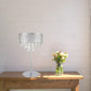 Finesse Decor Grand 16" W x 29" H Chrome Finish 6-Light Table Lamp With Crystal Shade
