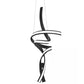 Finesse Decor Hamburg 10" Black Finish 2-Light LED Chandelier