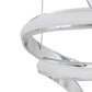 Finesse Decor Hamburg 10" Chrome Finish 2-Light LED Chandelier