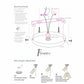 Finesse Decor Hamburg 10" Sandy Gold Finish 2-Light LED Chandelier