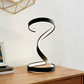 Finesse Decor Hamburg 9" W x 17" H Black Finish 1-Light LED Strip Table Lamp With Dimmable Switch