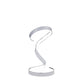 Finesse Decor Hamburg 9" W x 17" H Chrome Finish 1-Light LED Strip Table Lamp