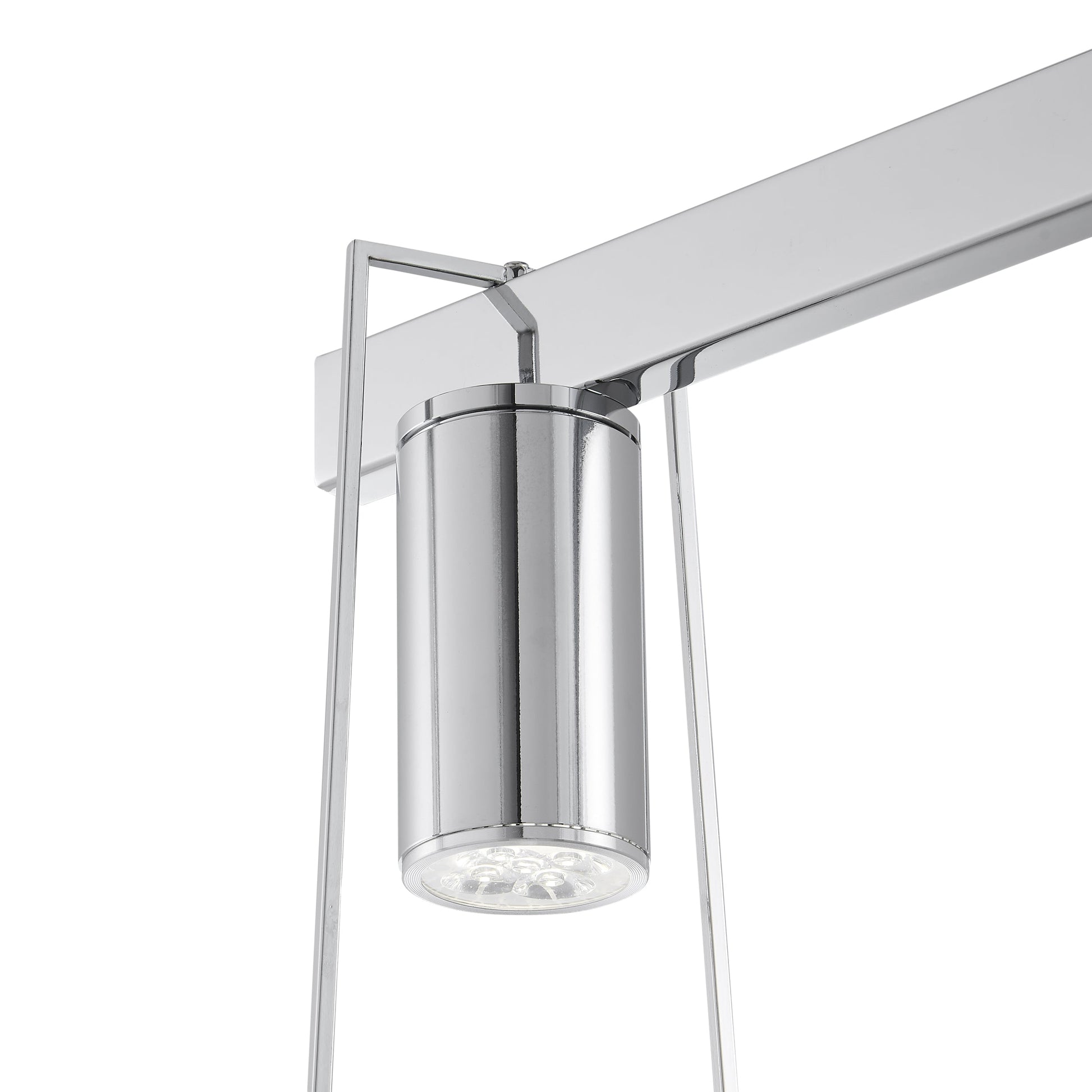 Finesse Decor Harmony 26" L x 21" H Chrome Finish 3-Light LED Chandelier