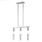 Finesse Decor Harmony 26" L x 21" H Chrome Finish 3-Light LED Chandelier