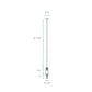 Finesse Decor Harmony Black Finish 1-Light Pendant