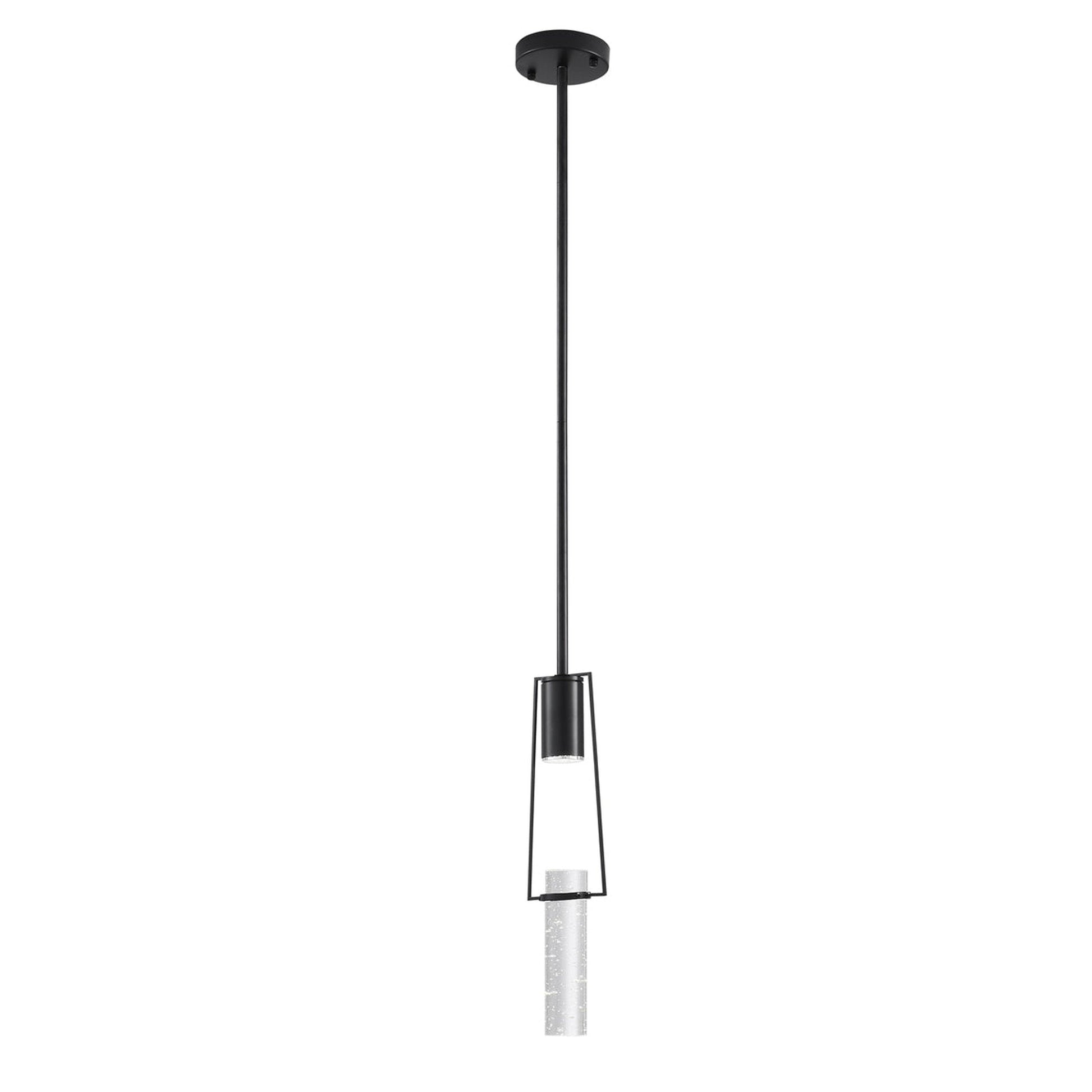 Finesse Decor Harmony Black Finish 1-Light Pendant