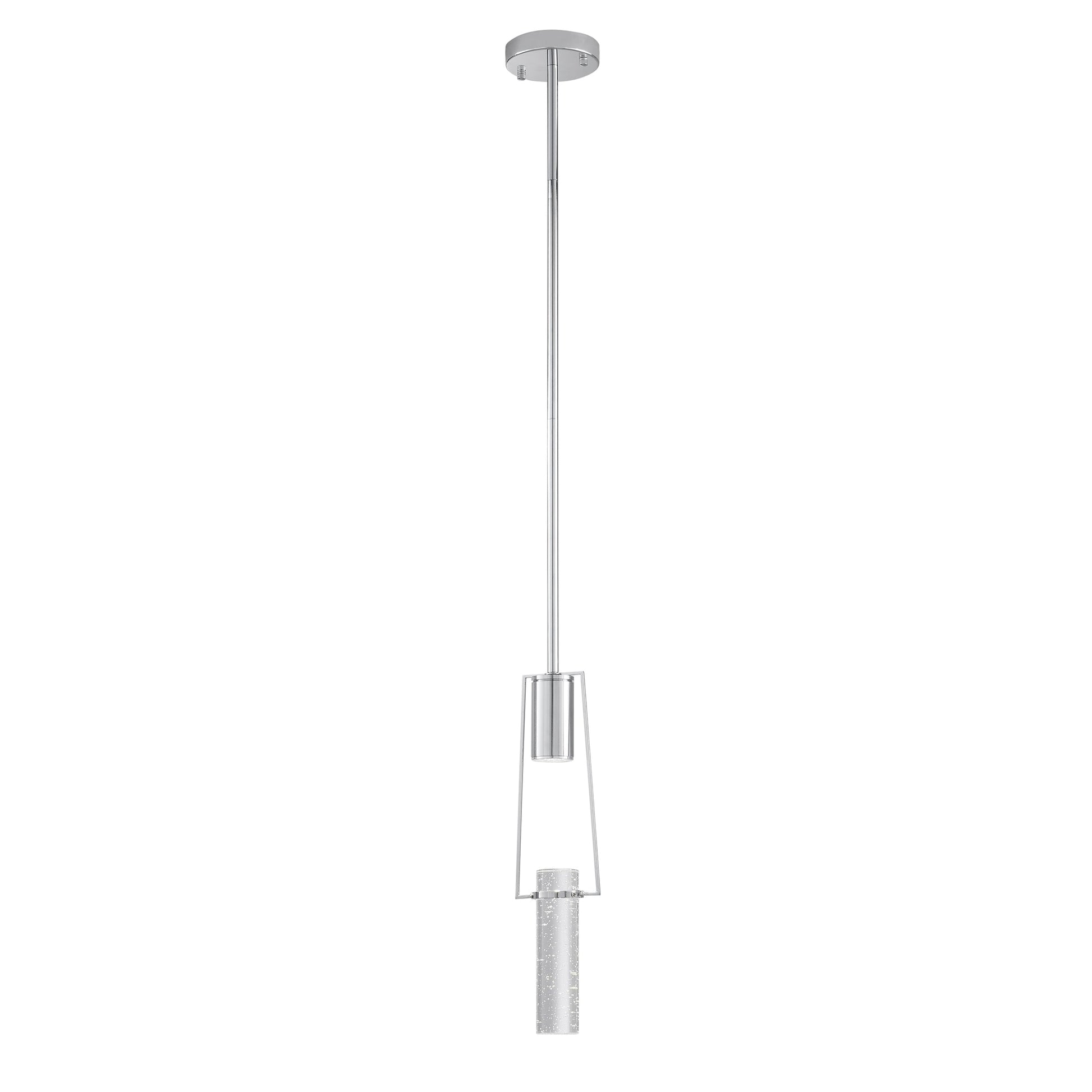 Finesse Decor Harmony Chrome Finish 1-Light Pendant