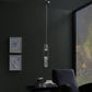 Finesse Decor Harmony Chrome Finish 1-Light Pendant