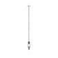 Finesse Decor Harmony Chrome Finish 1-Light Pendant
