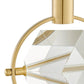 Finesse Decor Hollywood 7" W x 9" H Gold Finish 1-Light LED Chandelier